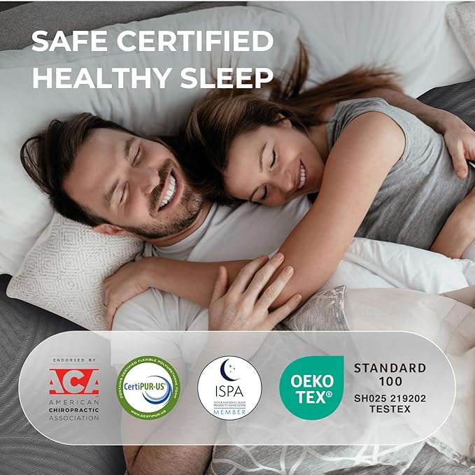 Sweetnight CoolNest 14 Inch California King Mattress, Cooling Memory Foam Mattress for Cool Night Sleep, 5-Zone Ergo Support for Pressure Relief, Medium, CertiPUR-US Certified