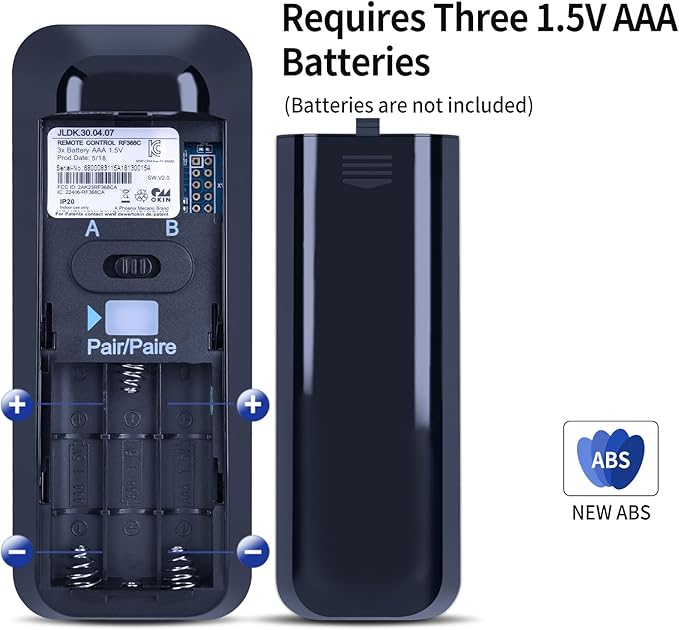 New Replacement Remote Control Compatible with Ease 2.0/3.0/4.0 Remote for Tempurpedic/Sealy/Adjustable Beds Bases JLDK.30.04.07 RF368C