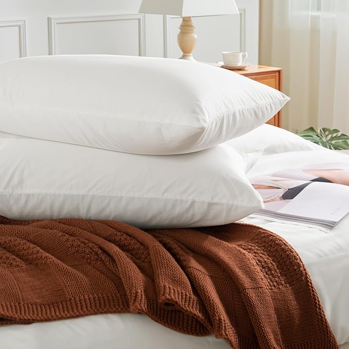 NEXHOME PRO Duvet Cover Set Oversized Queen 98"x98" Linen Look Textured White Organic Natural 100% Washed Cotton Duvet Cover 3 Pieces Bedding Set Zipper Closure, Breathable, Soft (No Comforter)
