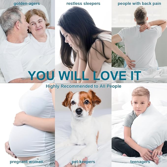 CHOKIT California King Mattress Topper, Extra Thick Pillow Top Mattress Pad for Back Pain Relief, Cooling Bed Topper Mattress Cover with 8-21 Inch Deep Pocket