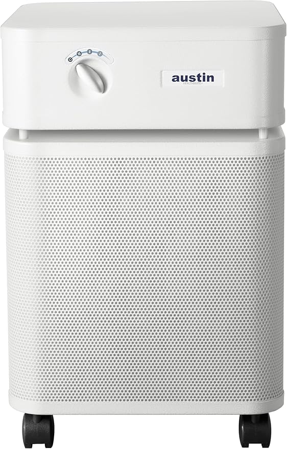 Austin Air HealthMate Plus Air Purifier White - Advanced 4- Stage Filtration Air Purifiers For Home with Activated Carbon & Zeolite - Ideal as Air Purifiers for Bedroom or any Large room, Model B450