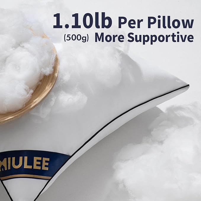 MIULEE 12x20 Pillow Insert Throw Pillow Premium Down Alternative Pillow Insert Rectangle Decorative Pillow Stuffer for Sofa, Couch (12x20 inch)