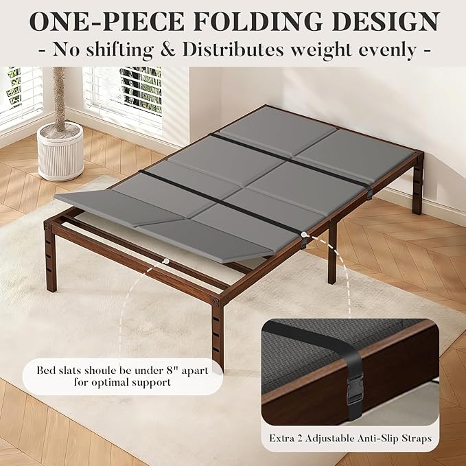 Premium Bunkie Board Twin Size (38" x 75") – High Density Mattress Support, Helps Reduce Sagging, Low Profile, Non-Slip, Moisture-Resistant, for Daybed Platform & Slatted Bed Frames