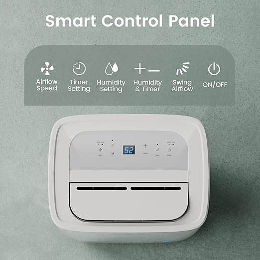 Waykar 80 Pints Energy Star Most Efficient Dehumidifier for up to 5,000 Sq. Ft. for Home, Basement and Large Room with Drain Hose and Water Tank