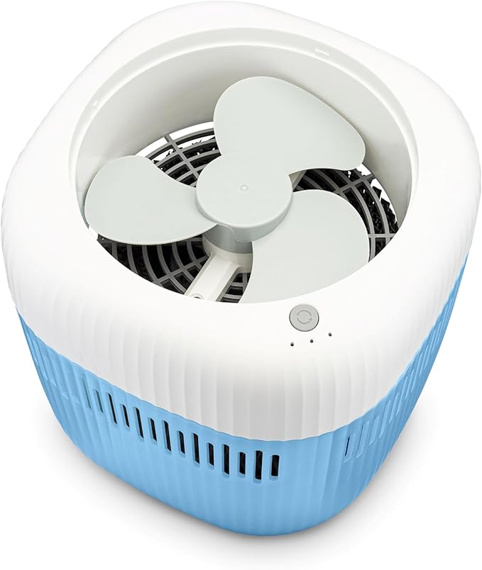 Crane Evaporative Humidifier, Wick Filter, Dishwasher Safe Tank, UV Light, No White Dust, Whisper Quiet, Bedroom Nursery Office, 1.9L Tank, Up To 250 SQ FT
