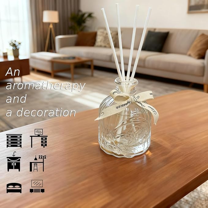 English Pear & Freesia Candle and Reed Diffuser Gift Set with – Long-Lasting Botanical Fragrance for Home Aromatherapy, Elegant Décor & Gift Box
