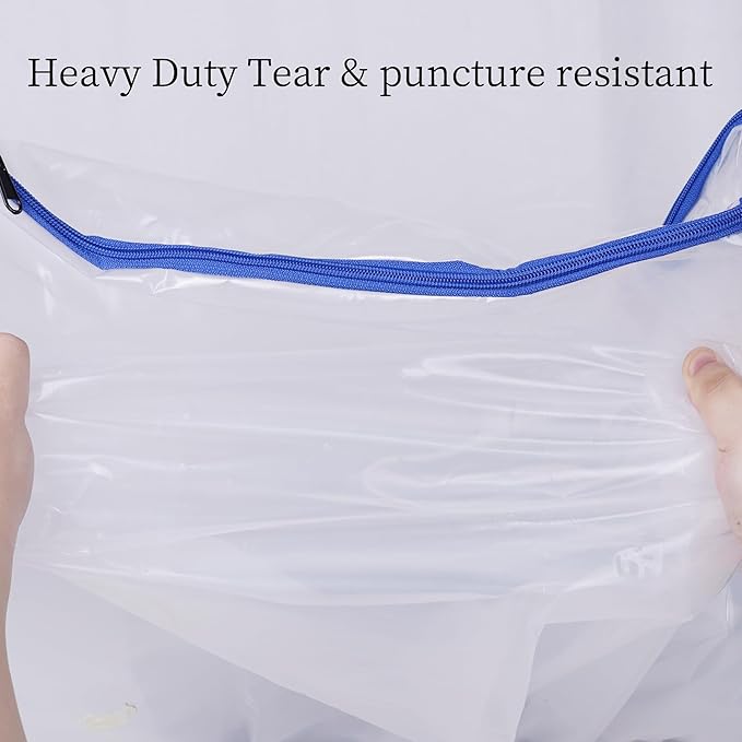 3 Mil King Size Mattress Bag with Zipper for Storage Moving,Plastic Waterproof Mattress Protector Cover Moving Supplies
