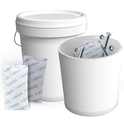 Wisesorb Silica Gel Packets, 20 Gram 5 Packs Dessicant Packets for Storage, Pure and Safe Silica Gel Desiccant Packs, Humidity Packs