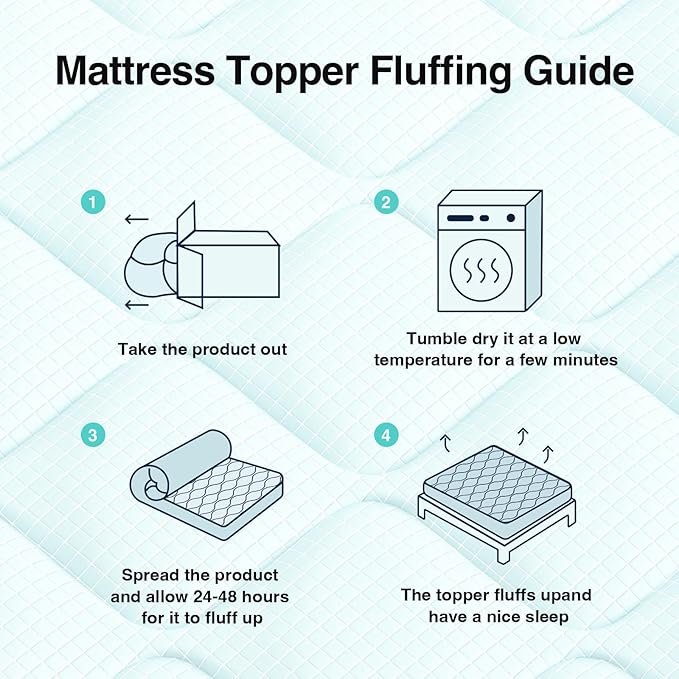 Novilla Cooling Mattress Topper California King, Cooling Infused Mattress Pad for Hot Sleepers, Breathable Mattress Cover with Deep Pocket, Soft Down Alternative Bed Topper for Back Pain Relief