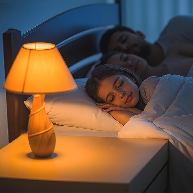 L LOHAS LED Sleep aid Amber Light Bulbs, Blue Light Blocking, A19 9W(60 Watt Equivalent) Dim Light Bulbs, 1800K Warm Light Bulb, E26 Base, 2 Pack