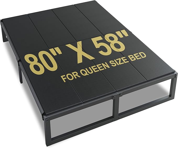 Lutown-Teen Bunkie Board Queen High-Density Polymer Bed Support Bunkie Board Queen Size Anti-Sag, Breathable, Moisture Resistant, Noise Minimizing