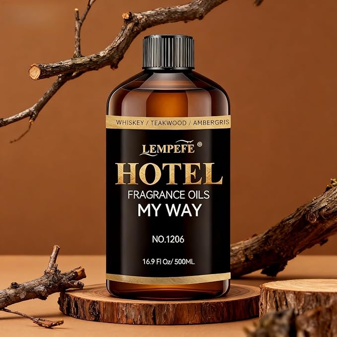 My Way Inspired Luxury Aroma Oil 500mL (16.9 fl oz), Woody Floral Scent Diffuser Oil, Long Lasting Calming Fragrance Oil