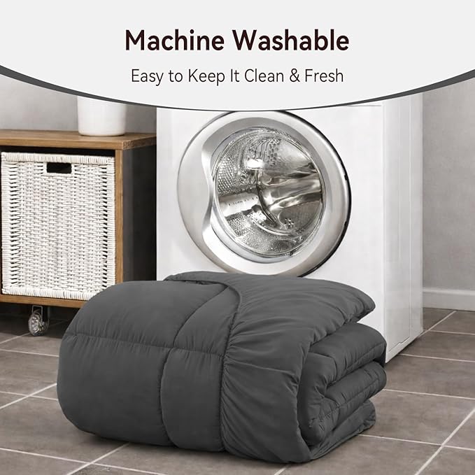 ABENE Mattress Topper for Back Pain Relief, Extra Thick Mattress Pad Pillowtop, Soft Mattress Protector Cover with 8"-21" Deep Pocket, Overfilled Down Alternative Filling (Gray, California King)