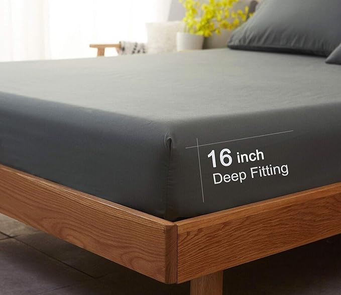 Top Split Flex Head Cal King Size Sheet Set - Egyptian Quality Ultra-Soft Bed Sheets - Double Brushed - Deep Pockets- Easy Fit - 4 Piece Set- Fade Resistant (Navy Blue, TSCK)