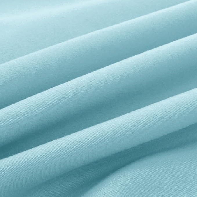 Elegant Comfort Luxury Ultra-Soft 2-Piece Pillowcase Set - 1500 Premium Hotel Quality Microfiber Double Brushed - Wrinkle Resistant, Standard/Queen, Aqua Blue