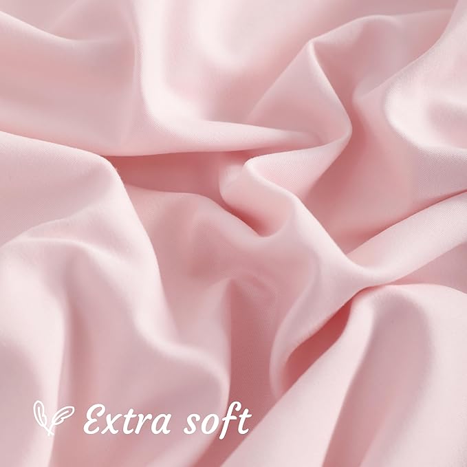 NTBAY Toddler Pillow Cases Set of 2, 2 Pack Brushed Microfiber 14x20 Pillow Cases, Soft, Wrinkle, Fade, Stain Resistant Blush Pink Pillow Cases with Envelope Closure, 14x20 Inches, Blush Pink