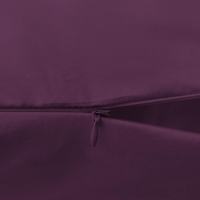 Elegant Comfort Luxury Ultra-Soft 1-Piece Body Pillowcase - 1500 Premium Hotel Quality Microfiber Double Brushed - Wrinkle Resistant, Body Pillowcase Size, Purple