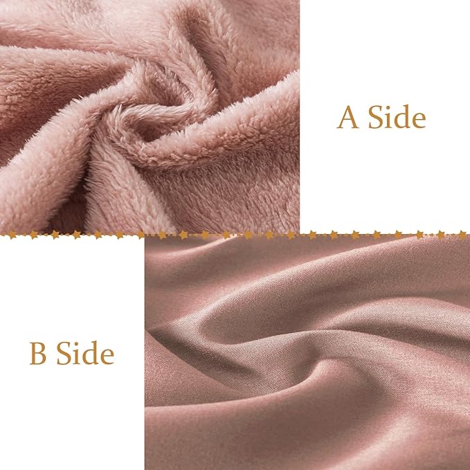 Whatsbedding Sherpa Body Pillow Cover, Ultra Soft Faux Fur Body Pillowcase, Luxury Shaggy Plush Long Pillowcase, Envelope Closure - Pink (20x54 inch)