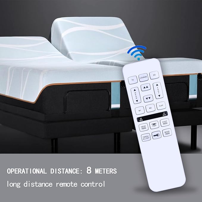 PZL Replacement Remote Control fit for Richmat HJH55 Adjustable Bed Base, for Mattress Firm 600/3000 Series, for Mlily, for Bedtech, for Innova NU203CB XF04R5N, for iDealbed 4i/c