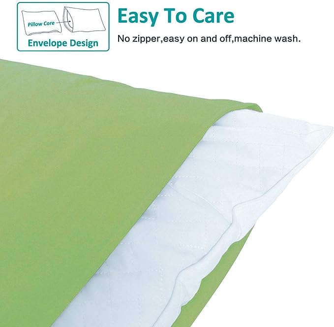 NTBAY King Pillowcase Set - 2 Pack Brushed Microfiber 20x40 Pillowcases - Soft, Wrinkle-Free, Fade-Resistant, Stain-Resistant, Sage Green Pillowcases with Envelope Closure - 20x40 Inches, Sage Green