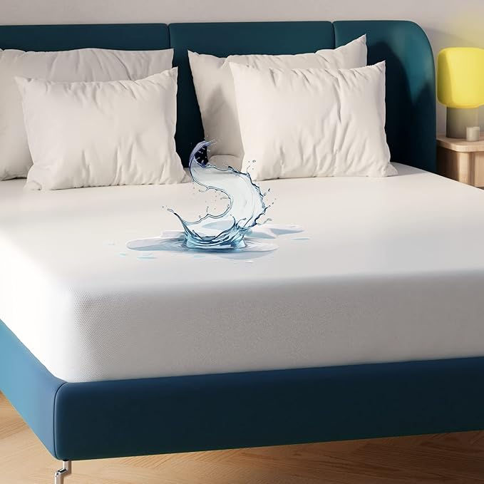 Niagara Waterproof Mattress Protector King 78x80 Cover Deep Pocket Breathable Noiseless 8-20Inches Bed Smooth Jersey Mattress Pad Cover Fully Ultra Thin Polyester