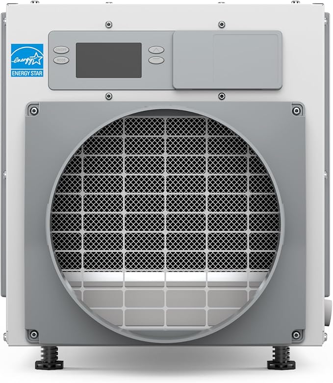 AprilAire E080 Pro 80-Pint Whole-House Dehumidifier + Model 76 Wall Mount Control, Ideal for Basements, Crawlspaces, or Whole Houses up to 4,400 sq. ft.