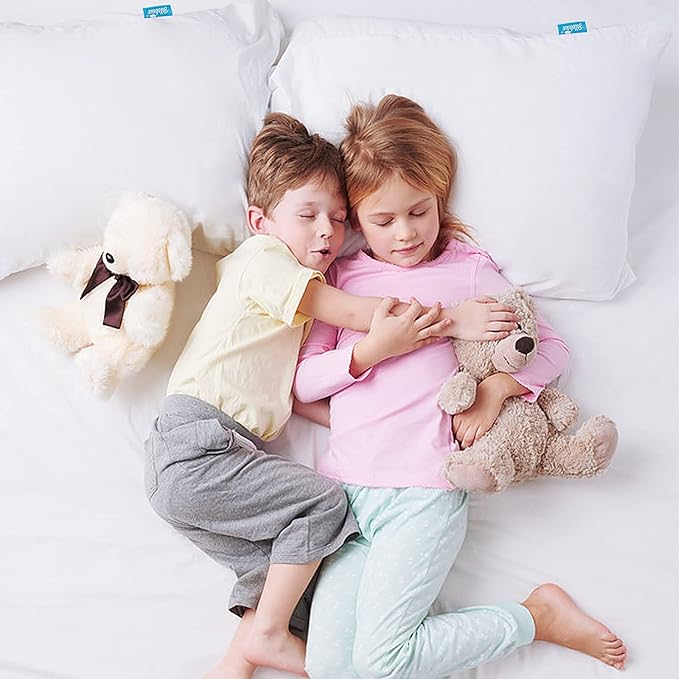 Toddler Pillowcase 4 Pack Waterproof Pillow Protector Zippered Pillow Cover Fit for Toddler Pillow 13"x18" & 14"x19", White Pillow Cases Toddler Pillowcase Encasement Covers Machine Washable