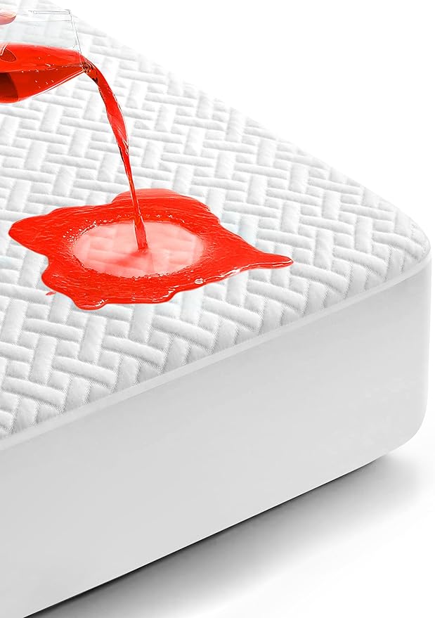 Twin XL Waterproof Mattress Protector, Premium Viscose from Bamboo Mattress Pad Ultra Soft Breathable, Noiseless Mattress Cover Fitted 8"-21" Deep Pocket