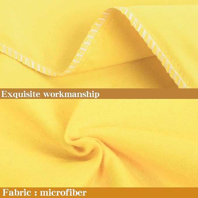 NTBAY Queen Pillowcase Set - 4 Pack Brushed Microfiber 20x30 Pillowcases - Soft, Wrinkle-Free, Fade-Resistant, Stain-Resistant, Yellow Pillowcases with Envelope Closure - 20x30 Inches, Yellow