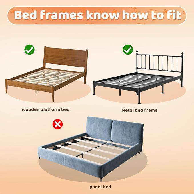 omzer Bed Guard Rail for Toddlers - 47inch Foldable & Adjustable Height Baby Bed Safety Side Rails - Large Toddler Crib Railing Guard for Twin, Bunk, Full Size, Queen & King, Full Size Bed