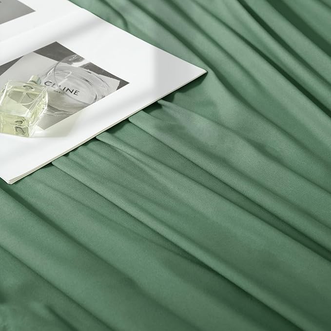 Manyshofu 4 Piece Split Head King Sheets Sets for Adjustable Bed Sheet, Flex Head Split Top King Sheets Sage Green Sheet Set - 1800 Thread Count Bedding Set with 14-16 Inch Deep Pockets