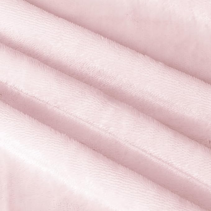 BEDELITE Body Pillow Cover with Zipper Closure, Super Soft and Cozy Fuzzy Fleece Pillowcase 20 x 54 Inches, Luxury Fluffy Plush Long Body Pillow Pillowcase for All Seasons(Pink)