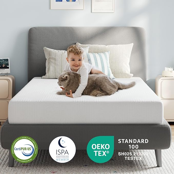 Avenco Full Size Mattress, 6 Inch Gel Memory Foam Full Mattresses for Cool Night & Pressure Relief, Colchones Medium Plush Feel for Kids