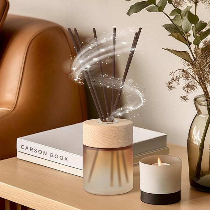 130pcs Reed Diffuser Sticks -10 Inch Essential Oil Aroma Diffuser Reeds Aroma Fragrance Refills(Brown10/25cm)