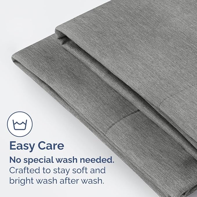 Standard Pillow Cases Set of 2 - Ultra-Soft Hotel Quality Pillowcase Covers - Comfy & Wrinkle Free - Stain and Fade Resistant - Machine Washable Pillow Protectors - 2 Piece Set - Heathered Grey