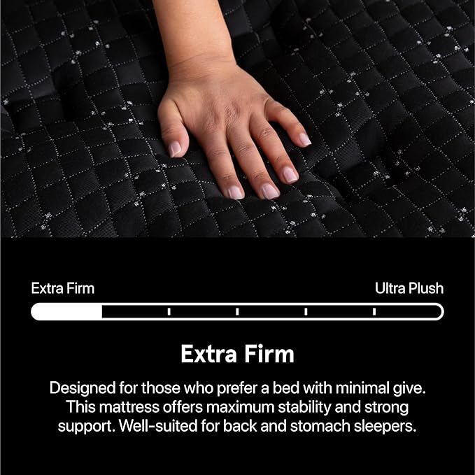 Beautyrest Black Series Three 14.25" Extra Firm California King Mattress - Breathable, Cooling, and Supportive - CertiPUR-US Certified, 100-Night Sleep Trial, and 10-Year Limited Warranty