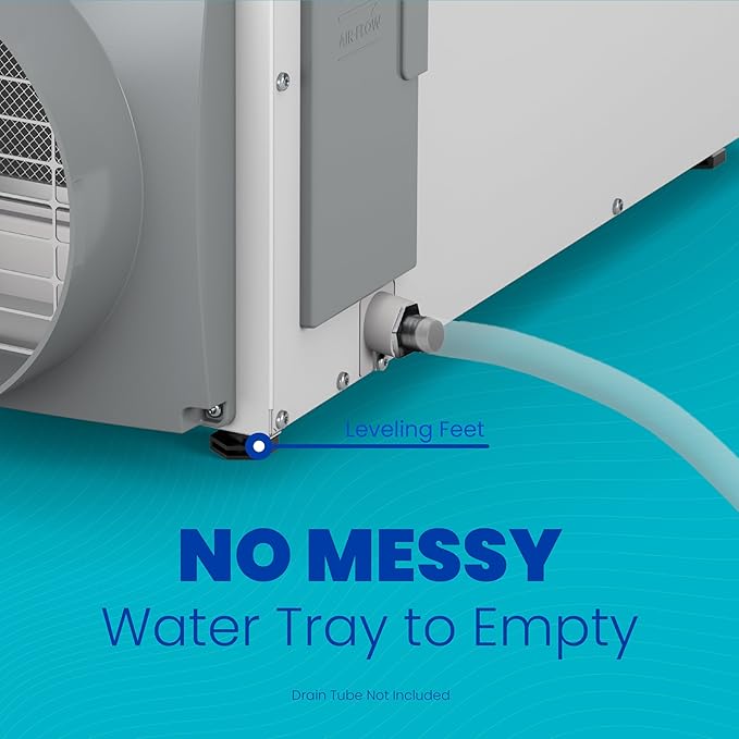 AprilAire E100 Pro 100-Pint Whole-House Dehumidifier + Model 76 Wall Mount Control, Commercial-Grade Dehumidifier for Basement, Crawlspace, or Whole House up to 5,500 sq. ft.
