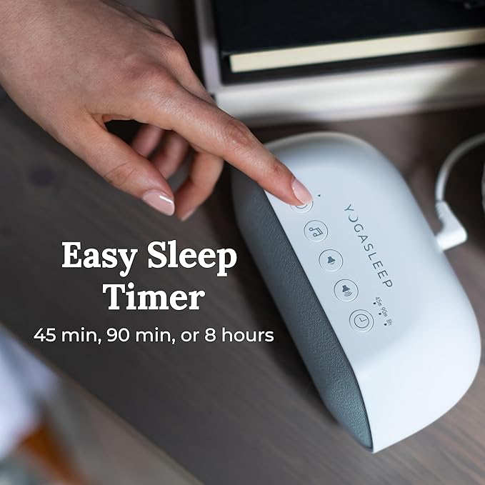 Yogasleep Soundcenter Portable White Noise Machine, 6 Soothing Sounds, 25 Volume Settings, Includes Timer, Sleep Therapy for Adults & Kids, Noise Cancelling for Office Privacy & Meditation