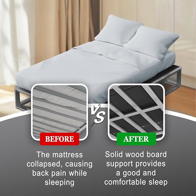Imperius 10MM, Full Size 54x75''Folding Spring Box, Bed Support Flat slats, ﻿ ﻿Light and Thin, Breathable