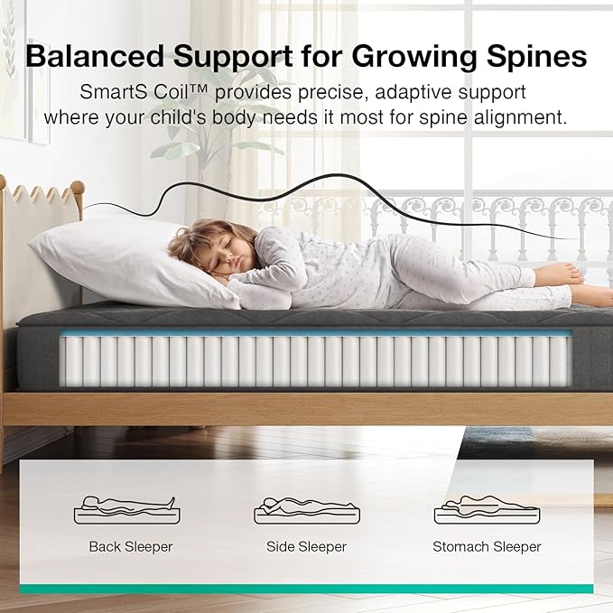 Novilla Mattress Queen Size 8 Inch, Queen Hybrid Mattress with Gel Infused Memory Foam Layer & Pocketed Coils for Balanced Firm Comfort & Cushioned Pressure Relief Mattresses in a Box