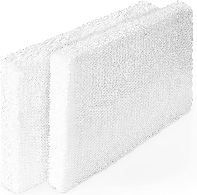 Vornado MD1-0034 Replacement Humidifier Wick (2-Pack), 1-Inch Thick, Replace at Recommended Intervals for Best Performance, Disposable, Genuine Fit for Select Evaporative Humidifiers, White