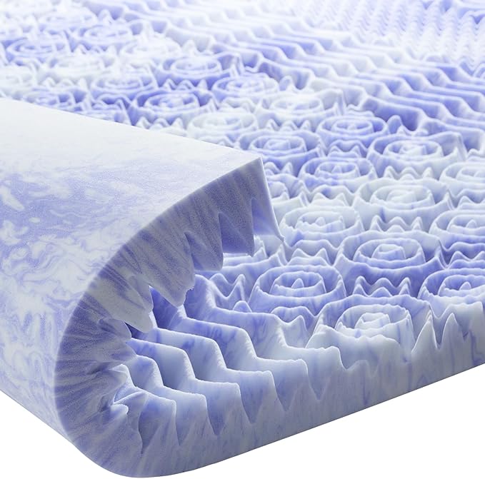 Dreamsmith 2 Inch Mattress Topper 7-Zone Memory Foam Mattress Topper Pressure Relief Soft Mattress Pad, Made with CertiPUR-US® Certified Foam, King Size Bed