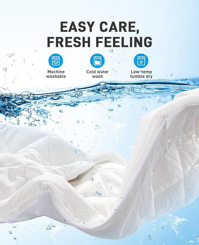 PERLECARE 4 Inch Dual Layer Twin Mattress Topper for Pressure Relief, 2.5 Inch Cooling Egg Crate Gel Memory Foam Plus 1.5 Inch Pillow Top Cover, Medium Firm with Deep Pocket