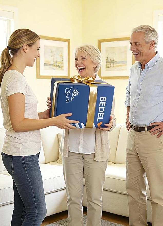BEDELITE Twin Mattress Topper 3 Inch Thick Mattress Pad, Plush Pillow Top Bed Cover with Elastic Deep Pockets Up to 6-24 Inch for Pressure Relief, Shredded Memory Foam Filling