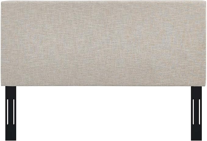 Modway Claire Linen Fabric Upholstered King and California King Headboard in Beige