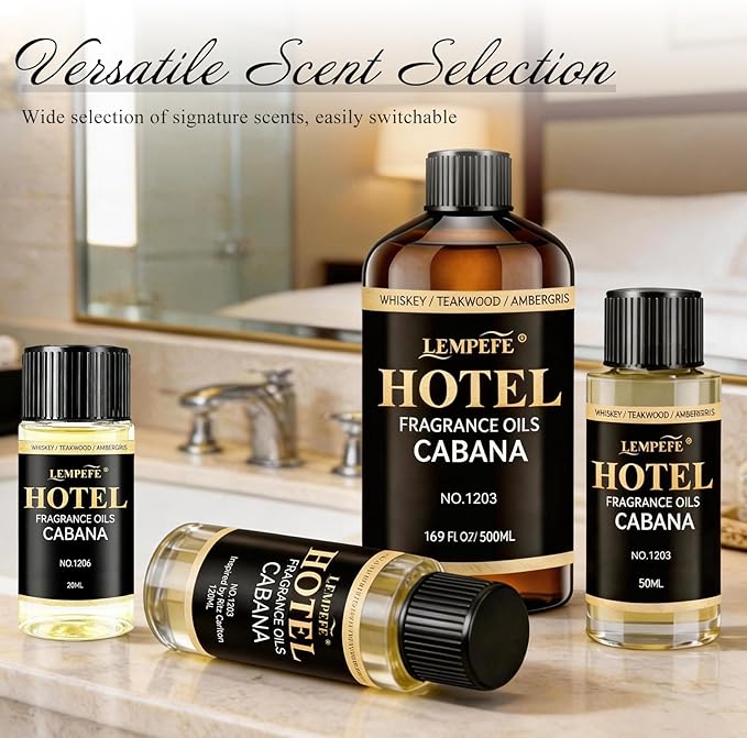 Luxury Hotel Scent Aroma Oil 20 mL (0.68 fl oz), Inspired 5 Star Hotel Fragrance Oil for Diffuser, Long Lasting Calming Aromatherapy Oil