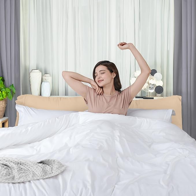 Utopia Bedding Duvet Cover California King Size - 3 Piece with Zipper Closure - 1 Comforter Cover 104X98 Inches & 2 Pillow Shams 20X36 Inches (White) Comforter Not Included