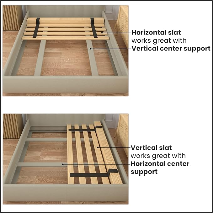 Wooden Twin Bed Slats for Support Under Mattress – Replacement Wood Slats for Twin Size Bed Frame – Under Mattress Support Without Extra Height – 2.38 Standard Width