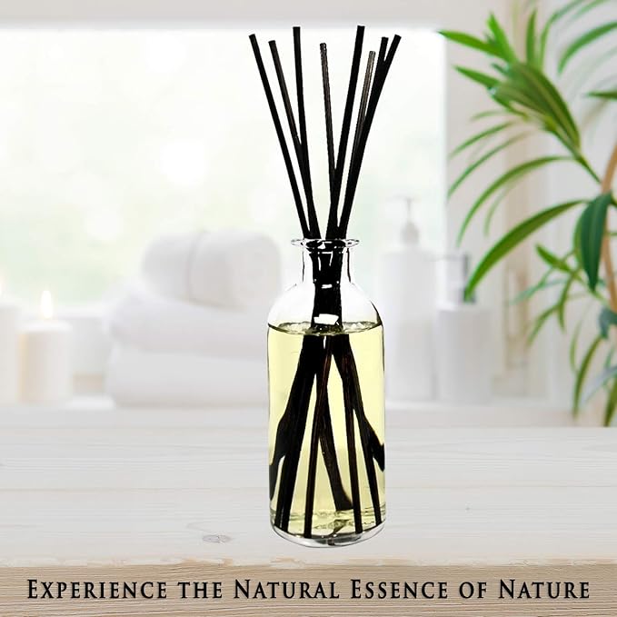 Urban Naturals Coconut Lemongrass Home Fragrance Reed Diffuser Oil Set | Tropical Blend of Lemongrass, Fresh Limes & Sweet Coconut Milk | Great Home Gift Idea! Vegan. Made in the USA