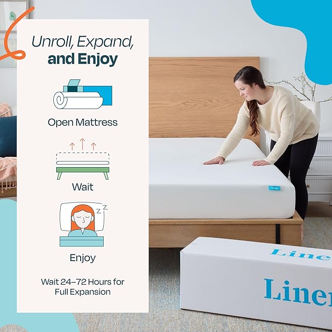 Linenspa 8 Inch Gel Infused Memory Foam Mattress – Twin Size – Medium Feel - Cooling Gel - Mattress in a Box - Primary or Guest Bedroom - Pressure Relieving and Breathable – CertiPUR-US Certified